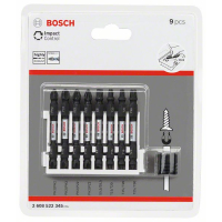 BOSCH Sada šroubovacích bitů Impact Control, 9 ks 2608522345