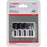BOSCH Balení šroubovacích a maticových nástavců Impact Control, 5 kusů 2608522350