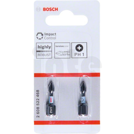 BOSCH Nástavce Impact Control PH1, 2 ks 2608522468