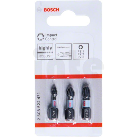 BOSCH Nástavce Impact Control PZ, 3 ks 2608522471