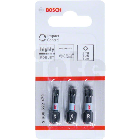 BOSCH Nástavce Impact Control T, 3 ks 2608522479