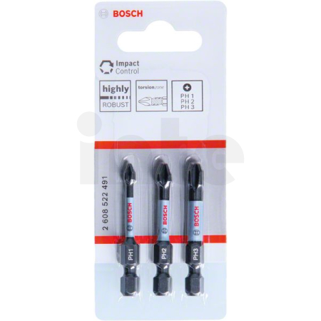 BOSCH Nástavce Impact Control PH Power Bit, 3 ks 2608522491