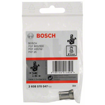 BOSCH Kleštinové upínací pouzdro bez upínací matice 2608570047