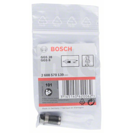 BOSCH Kleštinové upínací pouzdro bez upínací matice 2608570139