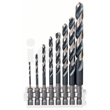BOSCH Balení spirálových vrtáků HSS Impact Control 2–10 mm, 8 kusů 2608577139