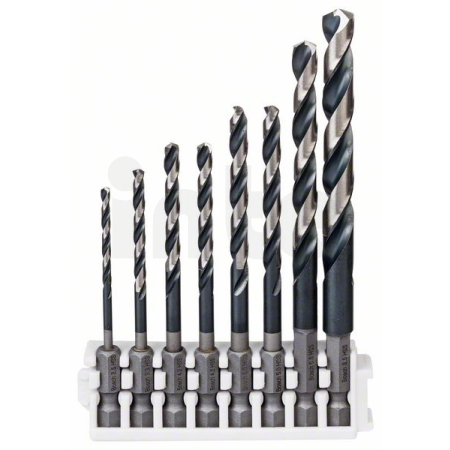 BOSCH Balení spirálových vrtáků HSS Impact Control 2,5–8,5 mm, 8 kusů 2608577140