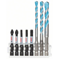 BOSCH Hex-9 MultiConstruction 5/6/8mm; Impact Power Bit 50mm PH2, PZ2, T20, T25, T30 2608577144