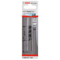 BOSCH Spirálový vrták HSS PointTeQ 3,2 mm, 2 ks 2608577159