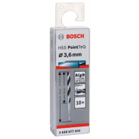 BOSCH Spirálový vrták HSS PointTeQ 3,6 mm, 10 ks 2608577204
