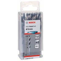 BOSCH Spirálový vrták HSS PointTeQ 5,0 mm, 10 ks 2608577218