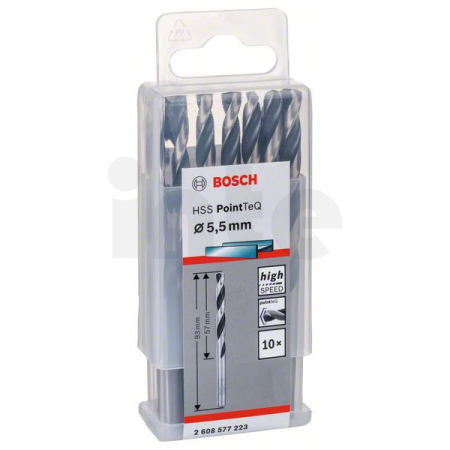 BOSCH Spirálový vrták HSS PointTeQ 5,5 mm  2608577223