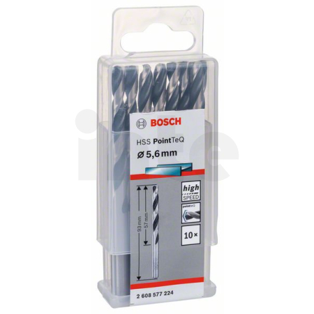 BOSCH Spirálový vrták HSS PointTeQ 5,6 mm  2608577224