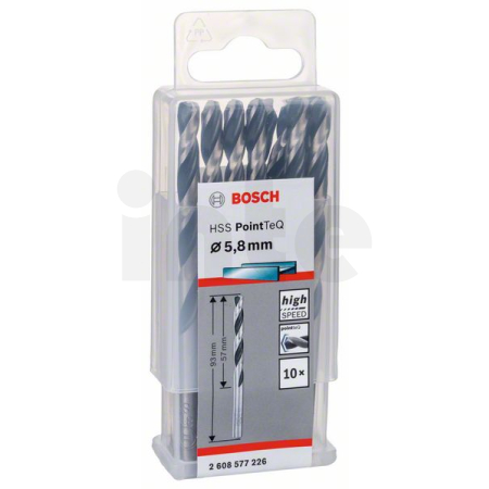 BOSCH Spirálový vrták HSS PointTeQ 5,8 mm 2608577226