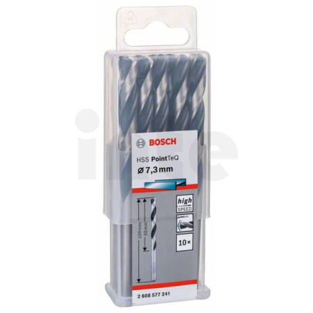 BOSCH Spirálový vrták HSS PointTeQ 7,3 mm 2608577241