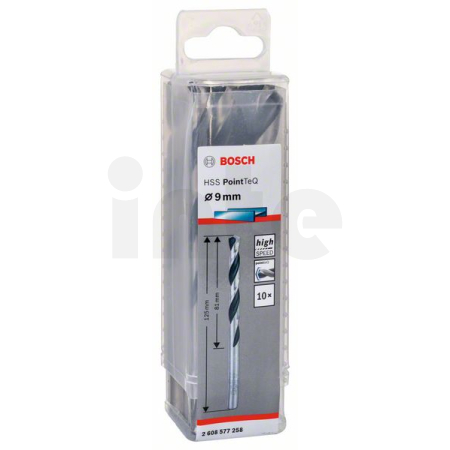 BOSCH Spirálový vrták HSS PointTeQ 9,0 mm, 10 ks 2608577258
