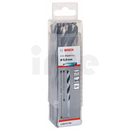 BOSCH Spirálový vrták HSS PointTeQ 9,9 mm, 10 ks 2608577267
