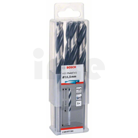 BOSCH Spirálový vrták HSS PointTeQ 11,5 mm, 5 ks 2608577283