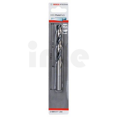 BOSCH Spirálový vrták HSS PointTeQ 10,5 mm (zúžená stopka) 2608577299