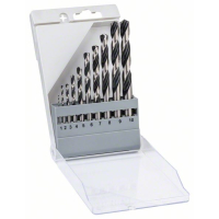 BOSCH Sada spirálových vrtáků HSS PointTeQ 1–10 mm, 10 kusů 2608577348