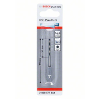 BOSCH Spirálový vrták HSS PointTeQ Hex 2,5 mm 2608577518