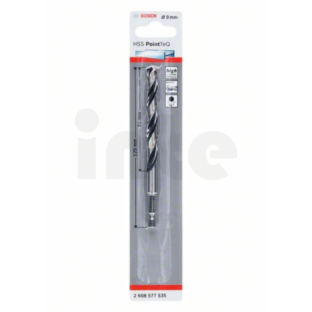 BOSCH Spirálový vrták HSS PointTeQ Hex 9,0 mm 2608577535