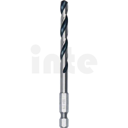 BOSCH Spirálový vrták HSS PointTeQ Hex 6,0 mm, 10 ks 2608577546