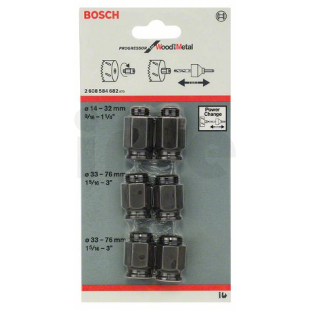 BOSCH 6dílná souprava přechodových adaptérů 2608584682