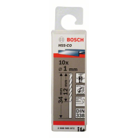 BOSCH Vrtáky do kovu HSS-Co, DIN 338, 10 ks 2608585872