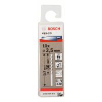 BOSCH Vrtáky do kovu HSS-Co, DIN 338, 10 ks 2608585875