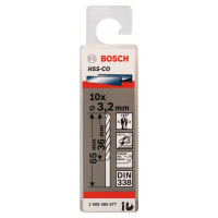 BOSCH Vrtáky do kovu HSS-Co, DIN 338, 10 ks 2608585877