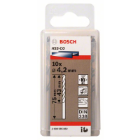 BOSCH Vrtáky do kovu HSS-Co, DIN 338, 10 ks 2608585882