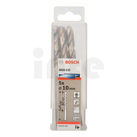 BOSCH Vrtáky do kovu HSS-Co, DIN 338, 5 ks 2608585898