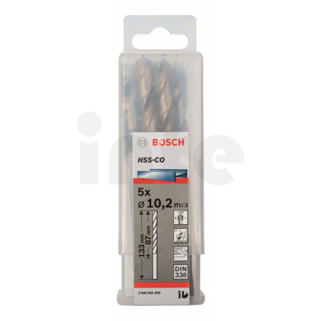 BOSCH Vrtáky do kovu HSS-Co, DIN 338, 5 ks 2608585899