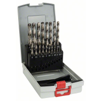 BOSCH 19dílná sada spirálových vrtáků do kovu HSS-G, ProBox, DIN 338, 135° 1–10 mm 2608587013