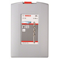 BOSCH 19dílná sada spirálových vrtáků do kovu HSS-G, ProBox, DIN 338, 135° 1–10 mm 2608587013