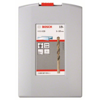 BOSCH 19dílná sada spirálových vrtáků do kovu HSS-Co, ProBox, DIN 338 (kobaltová slitina) 1–10 mm 2608587014