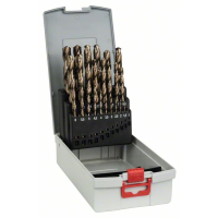 BOSCH 25dílná sada spirálových vrtáků do kovu HSS-Co, ProBox, DIN 338 (kobaltová slitina) 1–13 mm 2608587018