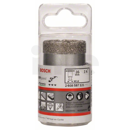 BOSCH Diamantové vrtáky pro vrtání za sucha Dry Speed Best for Ceramic 2608587121