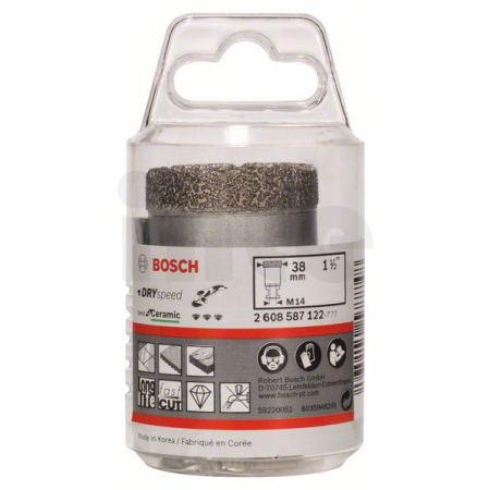 BOSCH Diamantové vrtáky pro vrtání za sucha Dry Speed Best for Ceramic 2608587122