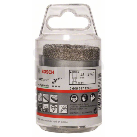 BOSCH Diamantové vrtáky pro vrtání za sucha Dry Speed Best for Ceramic 2608587124