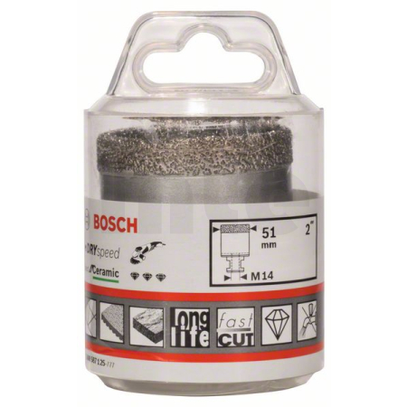 BOSCH Diamantové vrtáky pro vrtání za sucha Dry Speed Best for Ceramic 2608587125