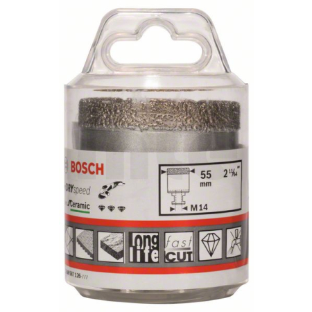 BOSCH Diamantové vrtáky pro vrtání za sucha Dry Speed Best for Ceramic 2608587126