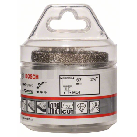 BOSCH Diamantové vrtáky pro vrtání za sucha Dry Speed Best for Ceramic 2608587130