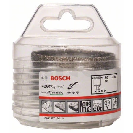 BOSCH Diamantové vrtáky pro vrtání za sucha Dry Speed Best for Ceramic 2608587134