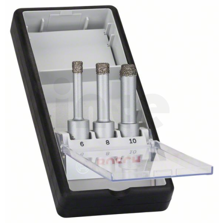BOSCH 3dílná sada diamantových vrtáků pro vrtání za sucha Robust Line Easy Dry Best for Ceramic 2608587145
