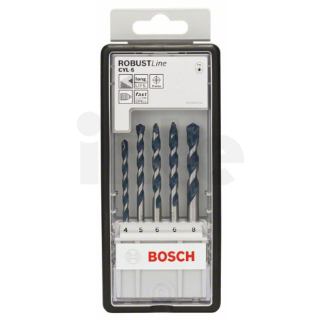 BOSCH 5dílná sada spirálových vrtáků do betonu CYL-5, Robust Line, 4–8 mm 2608588165