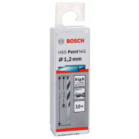 BOSCH Spirálový vrták HSS PointTeQ 1,2 mm, 10 ks 2608577180