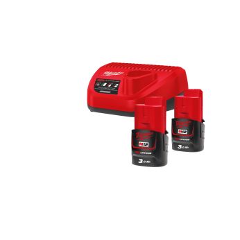 MILWAUKEE M12™  sada akumulátorů a nabíječky 4933451902