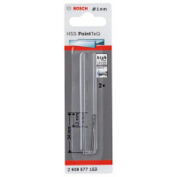 BOSCH Spirálový vrták HSS PointTeQ 1,0 mm, 2 ks 2608577153
