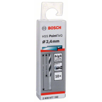 BOSCH Spirálový vrták HSS PointTeQ 2,4 mm, 10 ks 2608577192